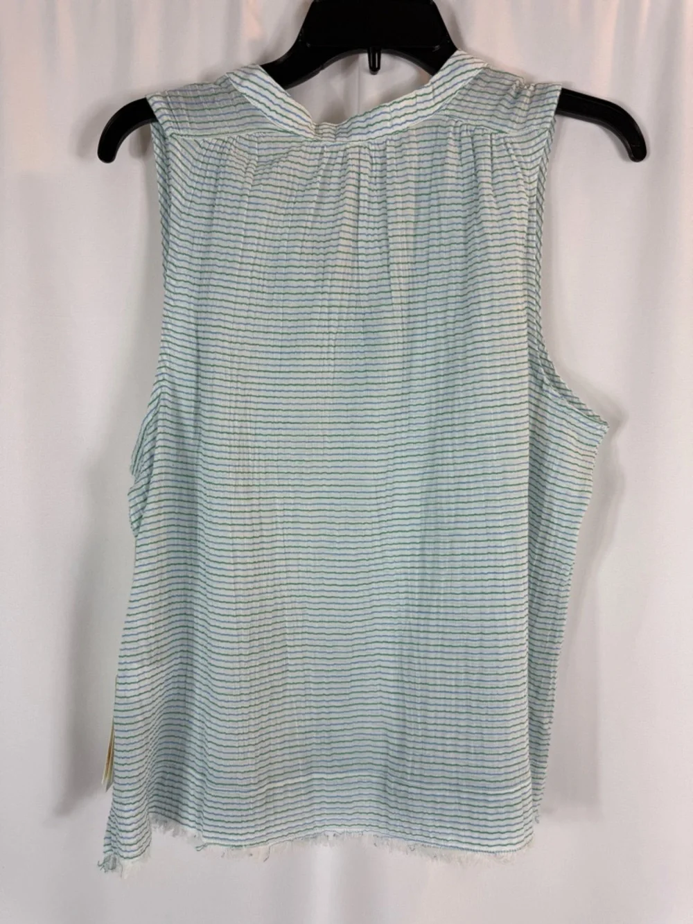 NWT Carve designs Size: M DYLAN TANK Relaxed Fit Tank color: green striped tank - Picture 11 of 15